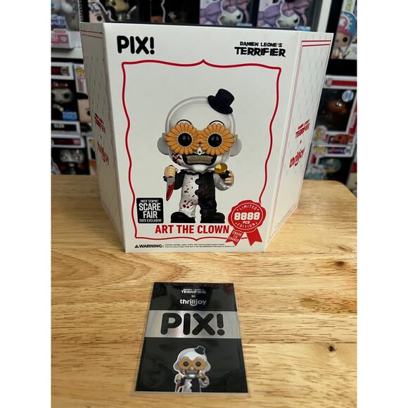 LIMITED EDITION ONLY 8888 PIECES EXC Art Clown Terrifier Thrilljoy Pix Horror LE - Picture 2 of 2